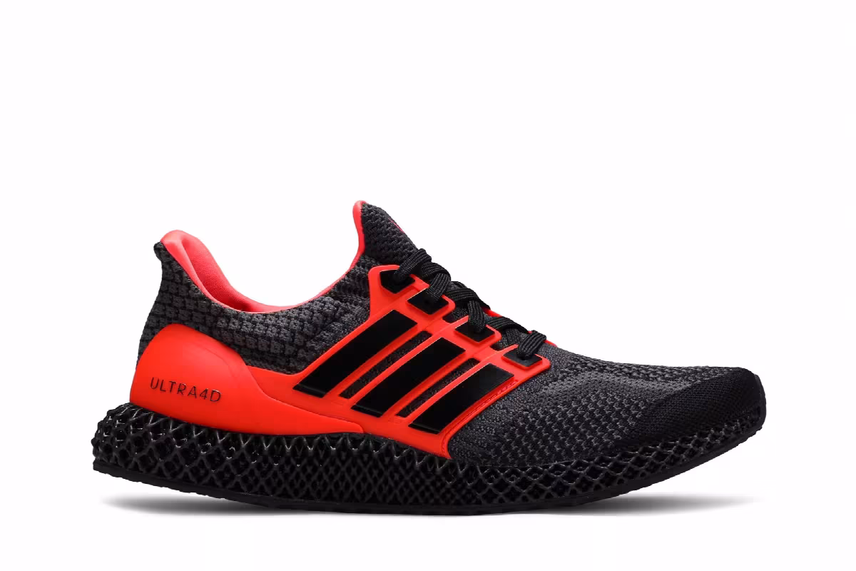 adidas Ultra 4D 5.0 Black Solar Red, view 2