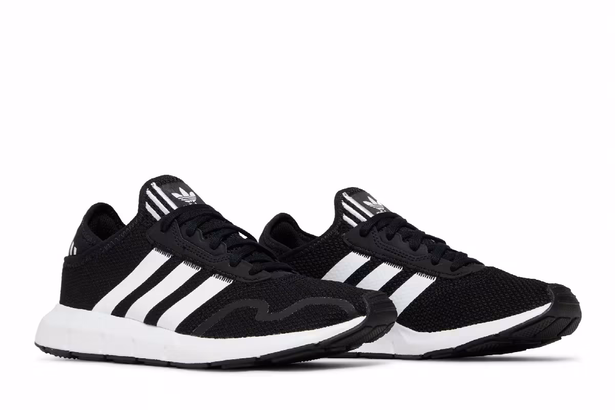 Adidas Swift Run X J Black White, view 9