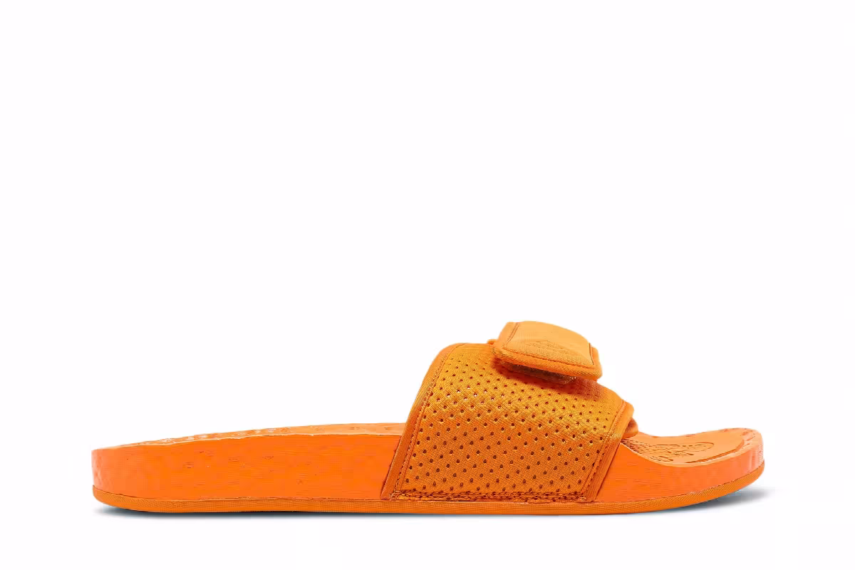 Pharrell x adidas Boost Slides Orange, view 2