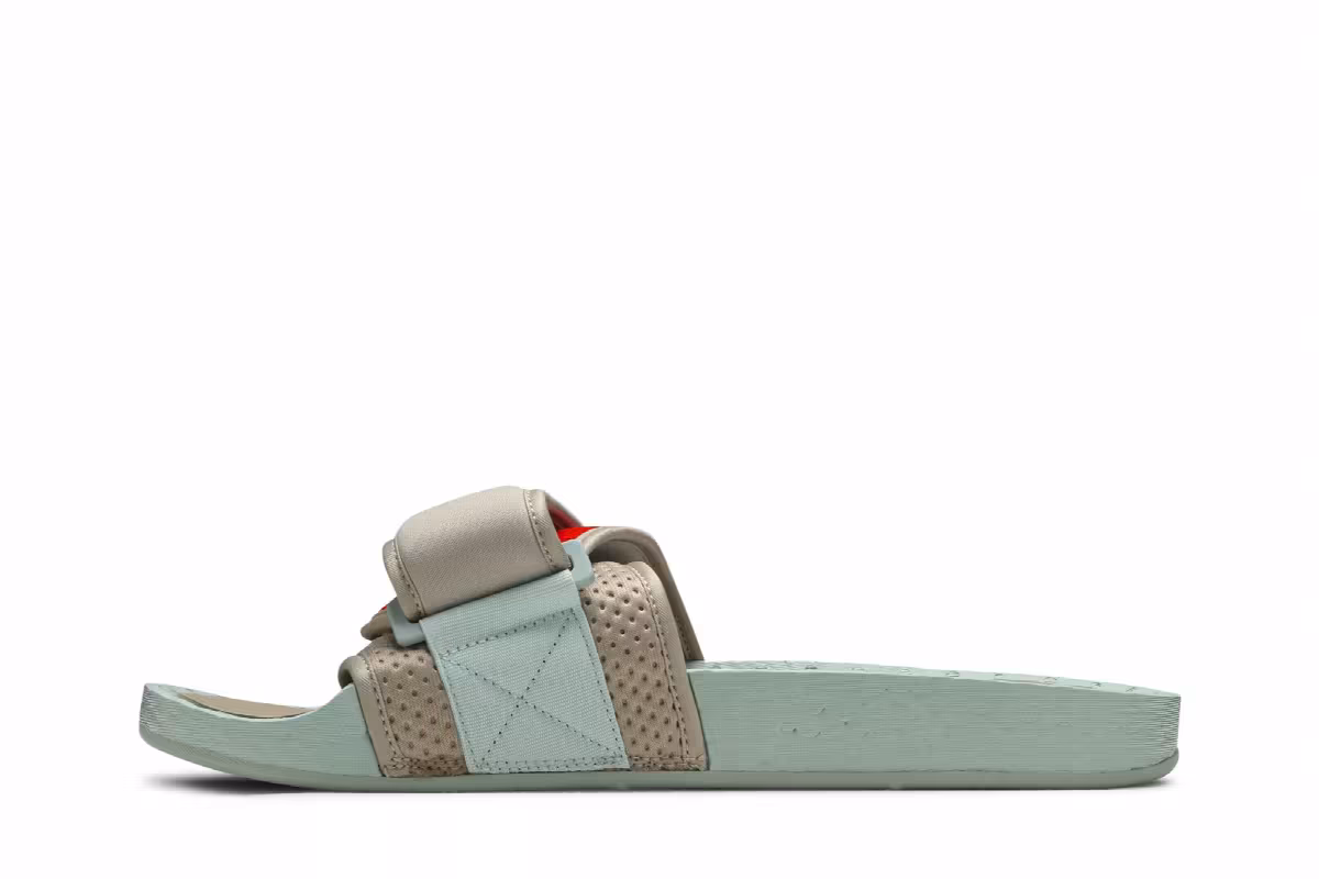 Pharrell x NIGO x adidas HU Chancletas Slides Friendship Pack, view 4