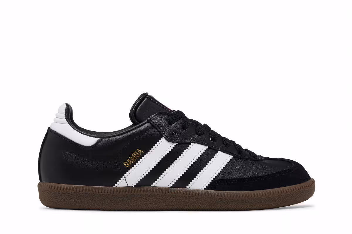 adidas Samba Leather Core Black, view 2
