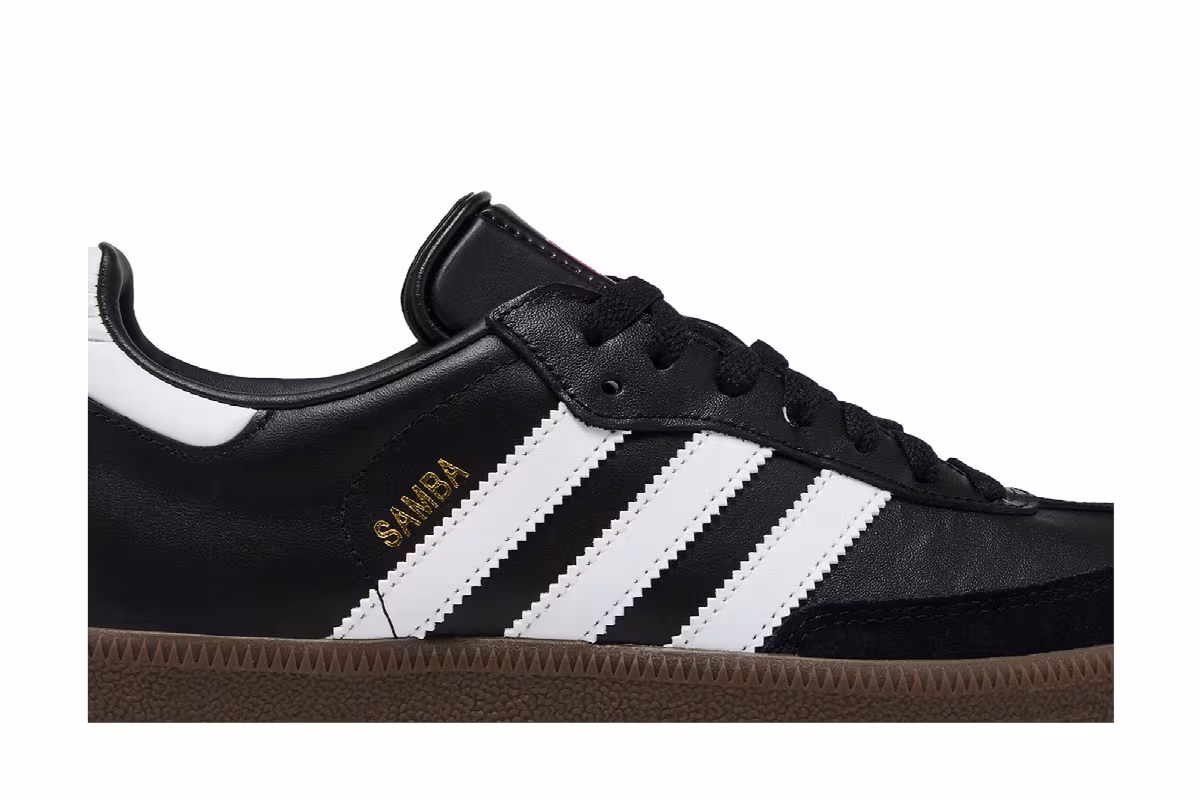 adidas Samba Leather Core Black, view 3