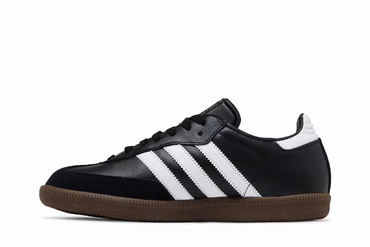 adidas Samba Leather Core Black, view 4