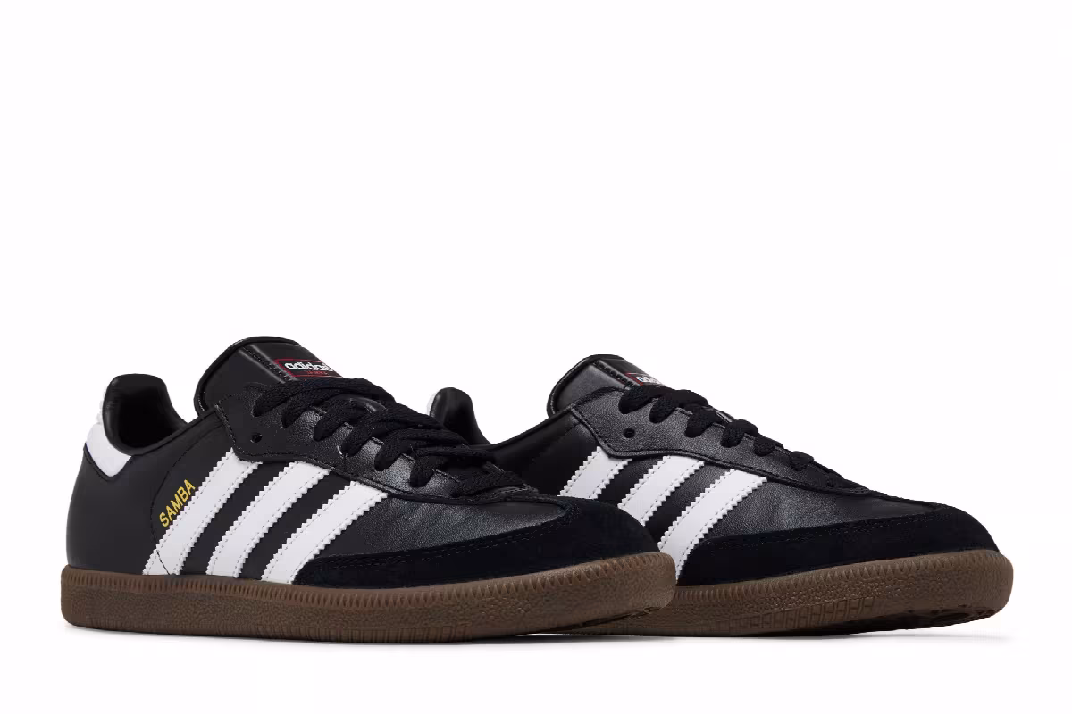 adidas Samba Leather Core Black, view 9