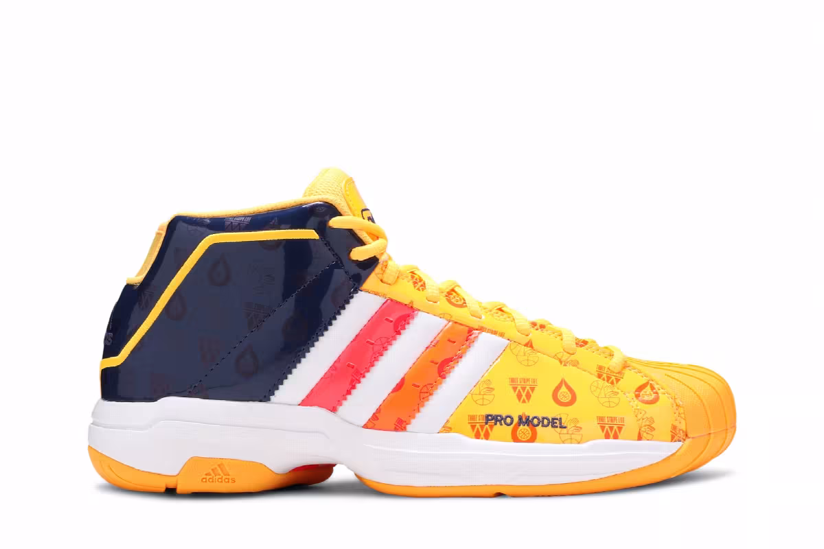 Adidas Pro Model 2G Signal Orange Indigo, view 2