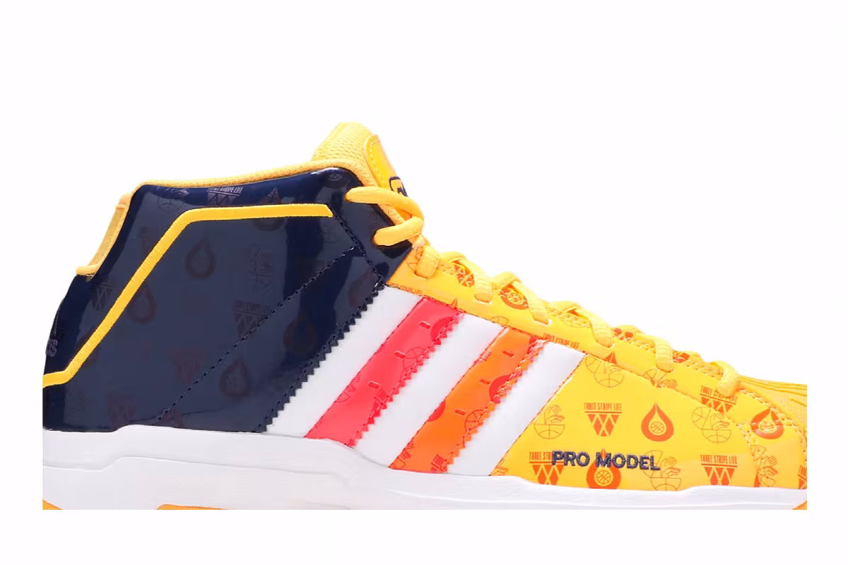 Adidas Pro Model 2G Signal Orange Indigo, view 3