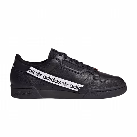 Adidas Continental 80 'Wordmark Side Stripe - Black White'