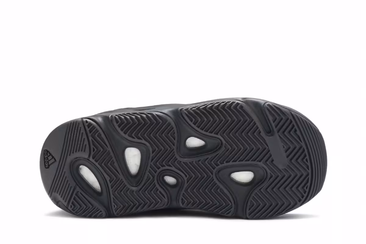 Adidas Yeezy Boost 700 MNVN Infants Triple Black, view 5