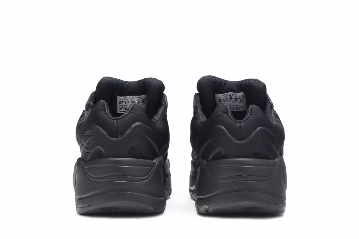 Adidas Yeezy Boost 700 MNVN Infants Triple Black, view 7