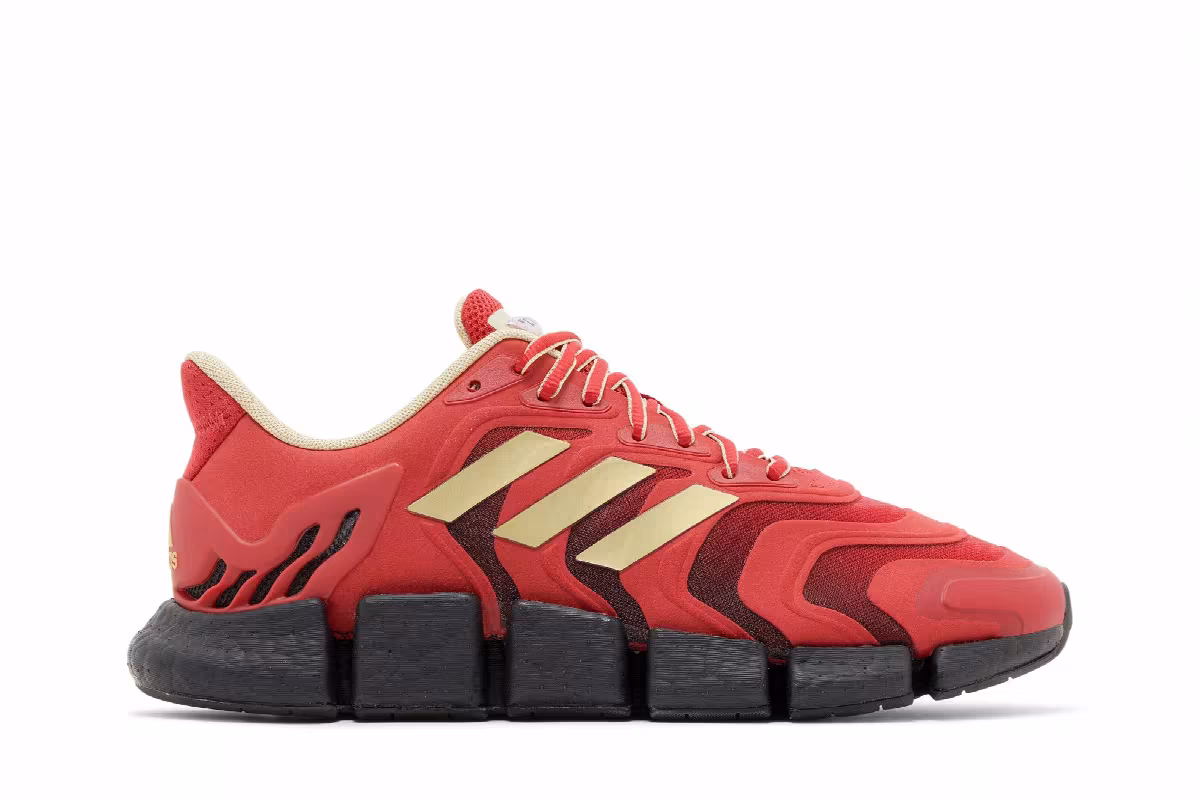 Adidas Climacool Vento Scarlet Black Gold, view 2