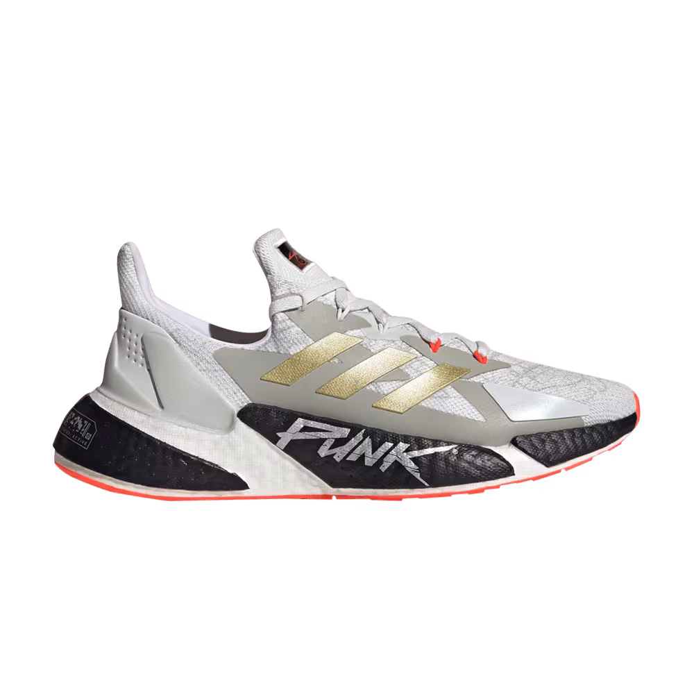 Cyberpunk 2077 x adidas X9000L4 Crystal White Gold