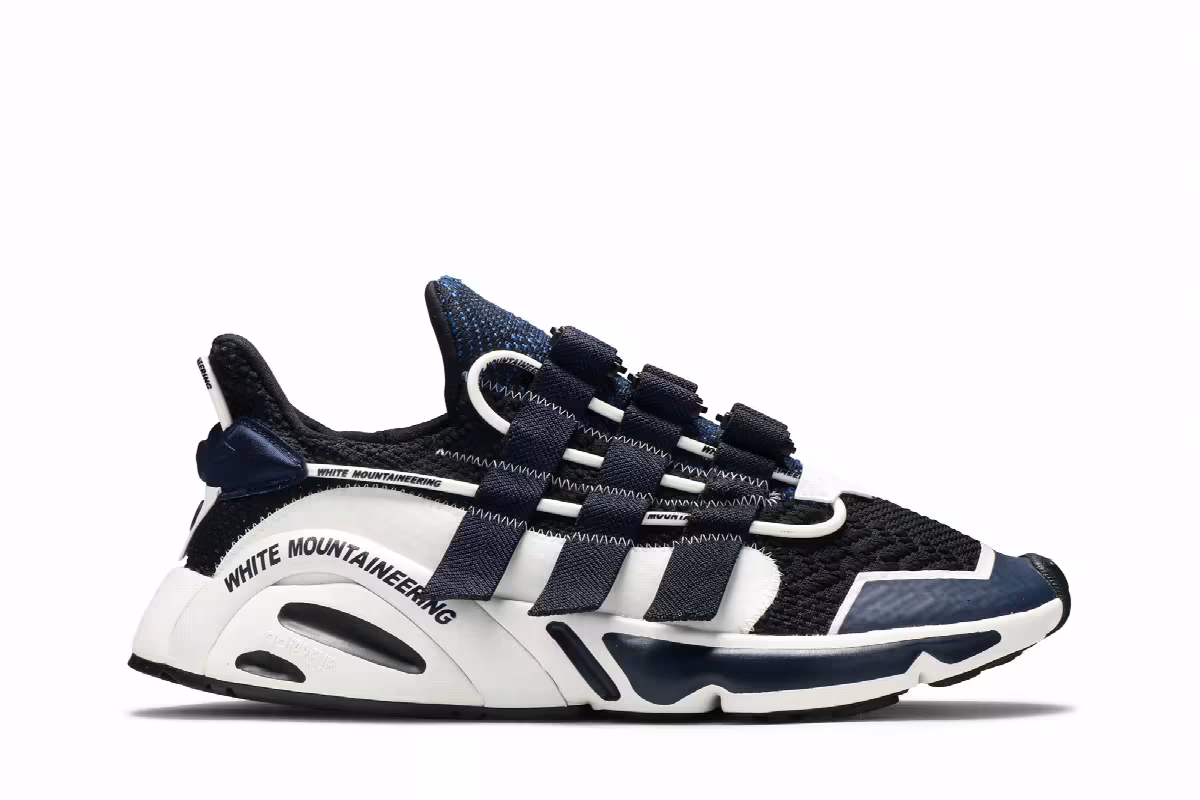 White Mountaineering x adidas LXCON Navy, view 2