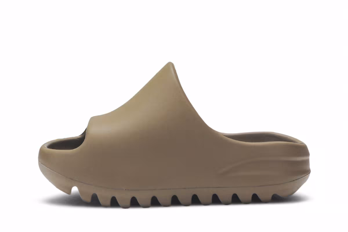 adidas Yeezy Slides Kids Earth Brown, view 4