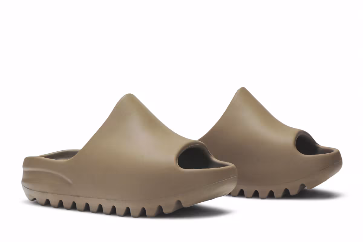 adidas Yeezy Slides Kids Earth Brown, view 9