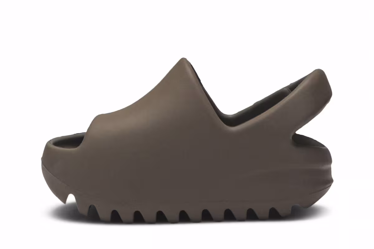 adidas Yeezy Slides Infants Earth Brown, view 4