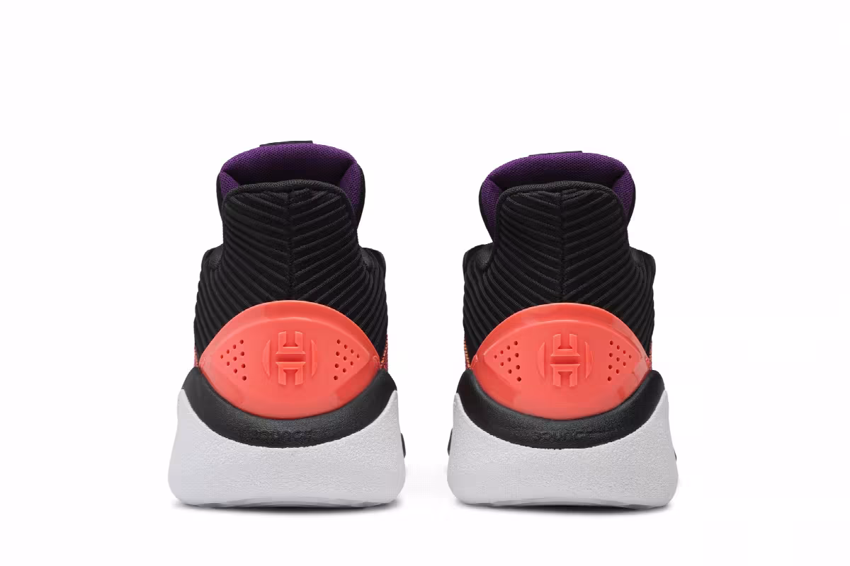 Adidas Harden Stepback Black Purple Coral, view 7