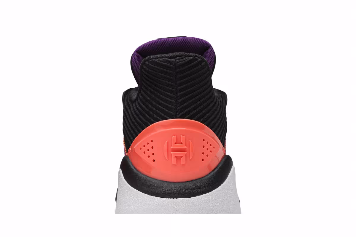 Adidas Harden Stepback Black Purple Coral, view 8