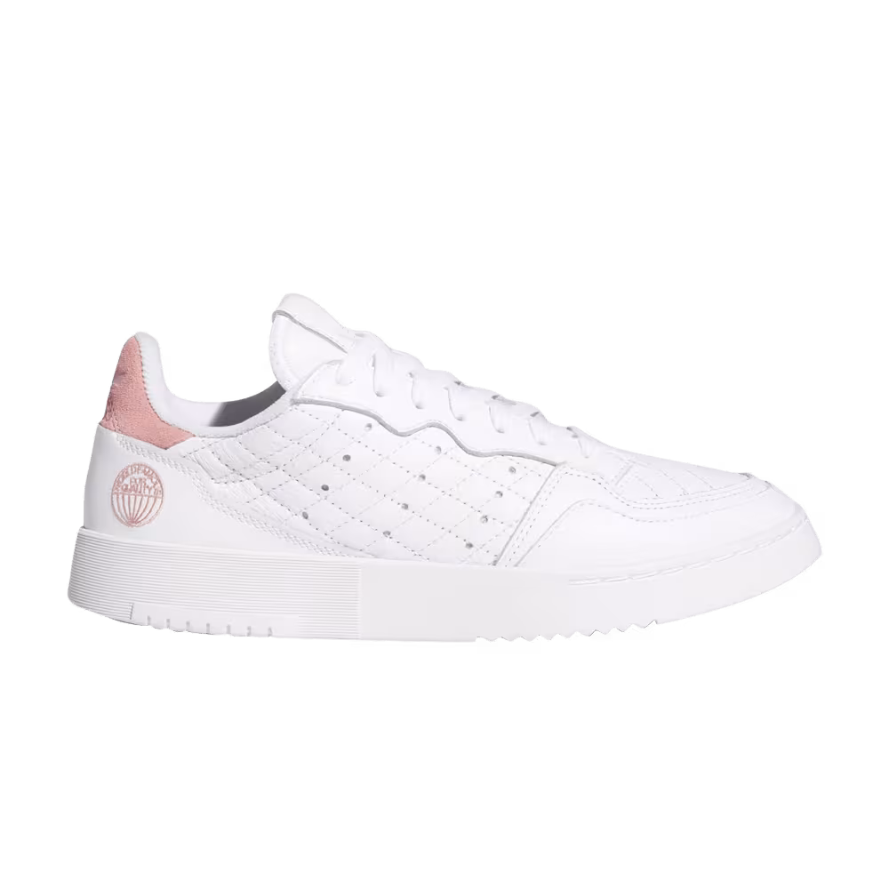 adidas Women's Supercourt White Glow Pink