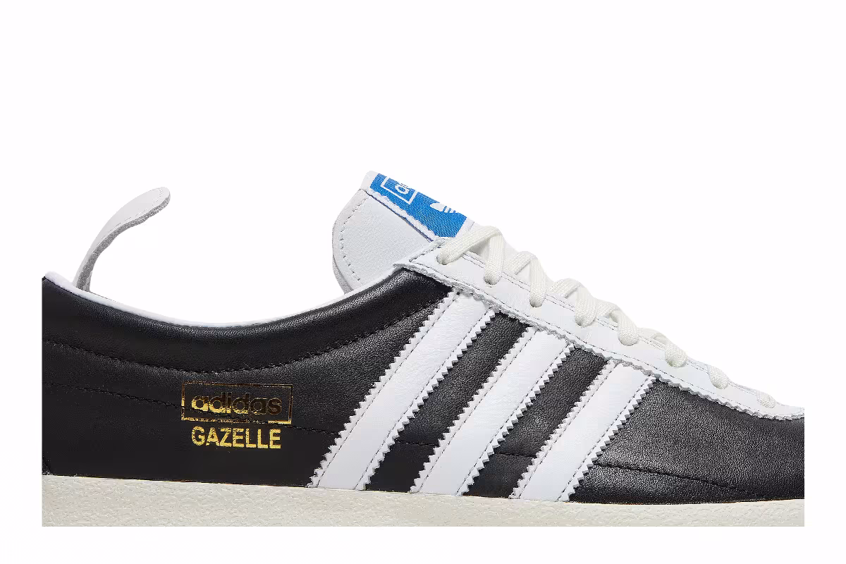 Adidas Gazelle Vintage Black Gold Metallic, view 3