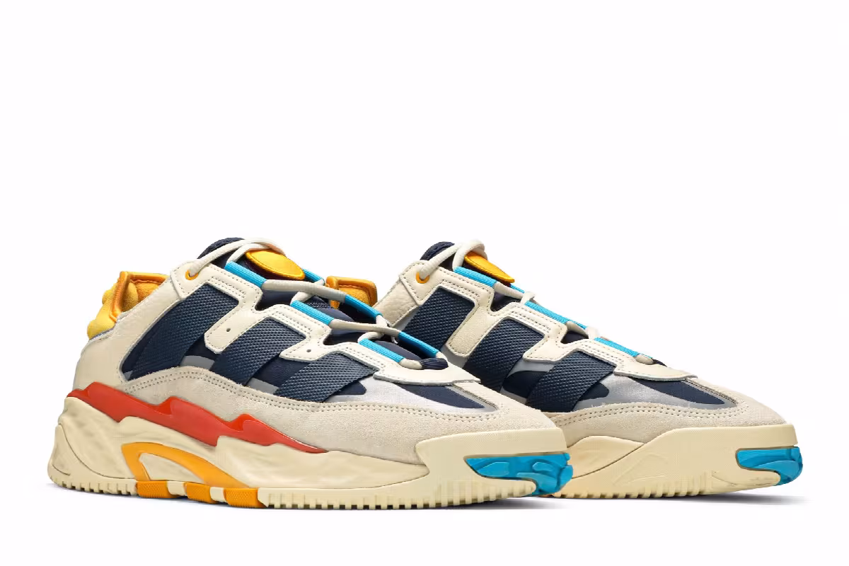adidas Niteball Cream White Cyan, view 9