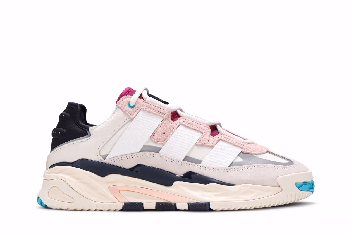 adidas Niteball Cream White Pink Tint, view 2
