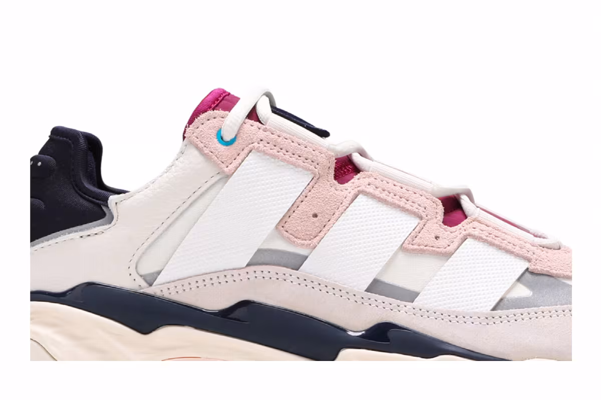adidas Niteball Cream White Pink Tint, view 3