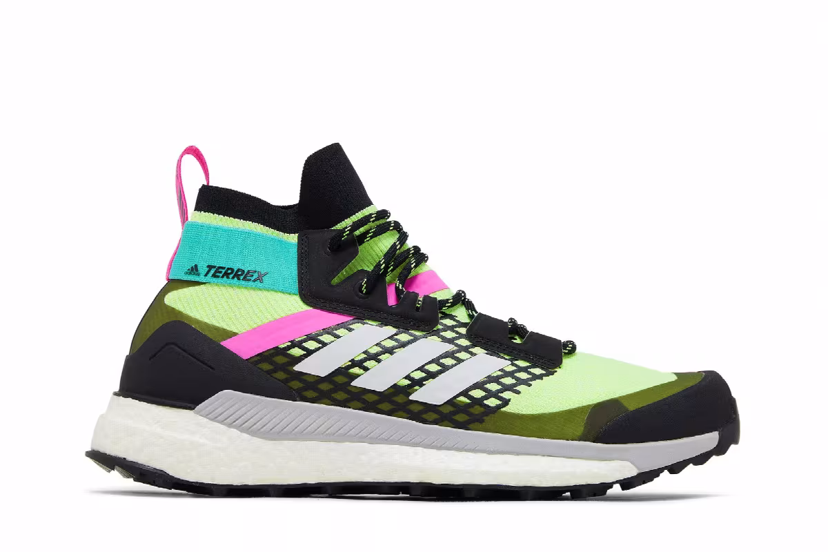 adidas Terrex Free Hiker Primeblue Hi-Res Yellow Black, view 2