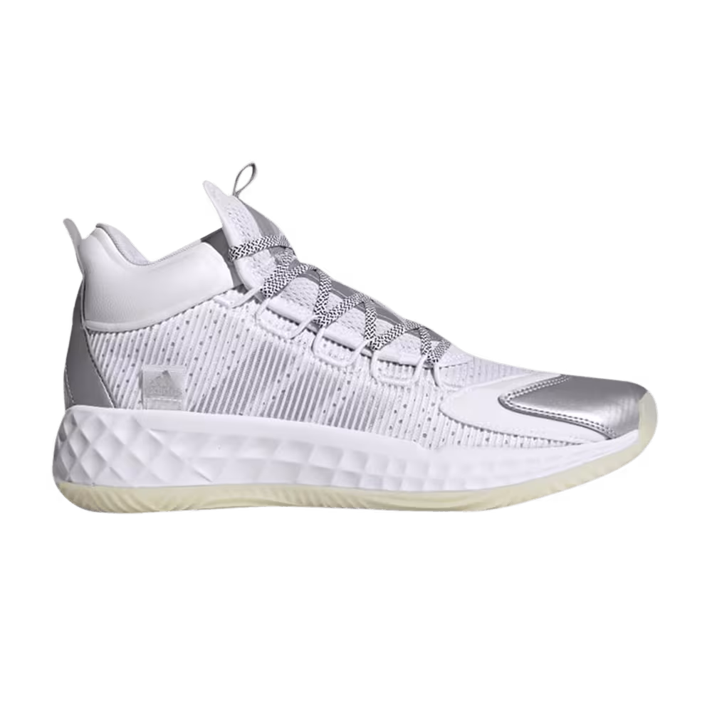 Adidas Pro Boost Mid White Silver Metallic
