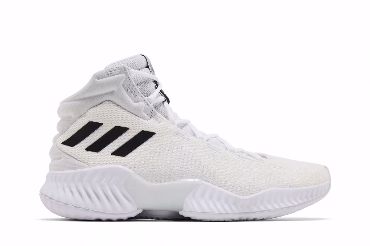 adidas Pro Bounce 2018 White Black, view 2
