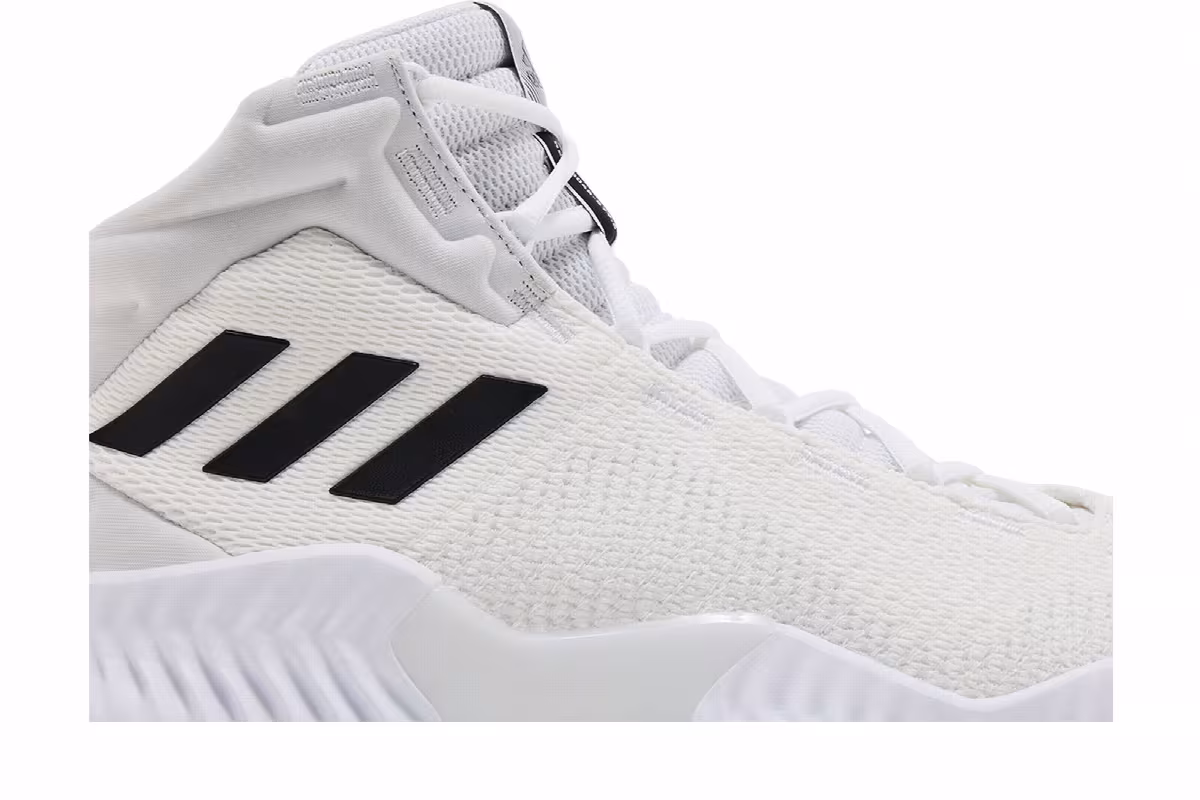 adidas Pro Bounce 2018 White Black, view 3