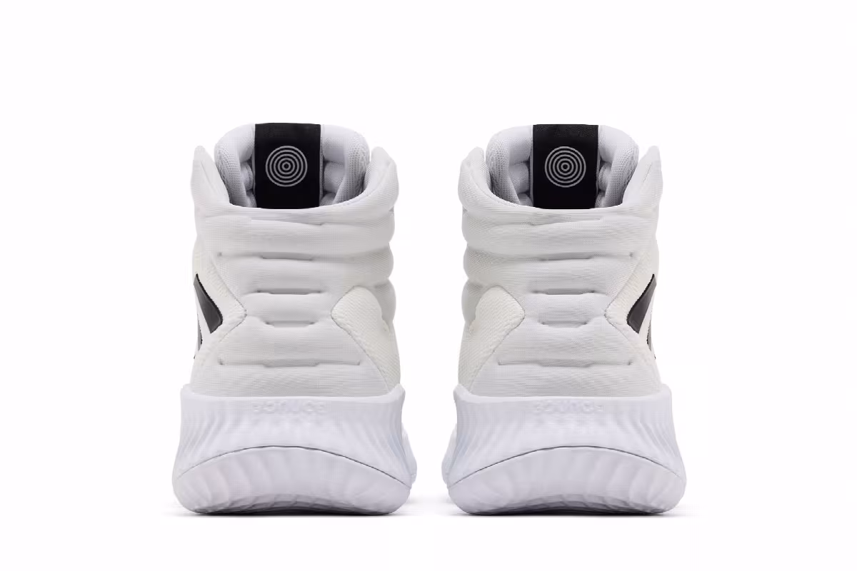adidas Pro Bounce 2018 White Black, view 7
