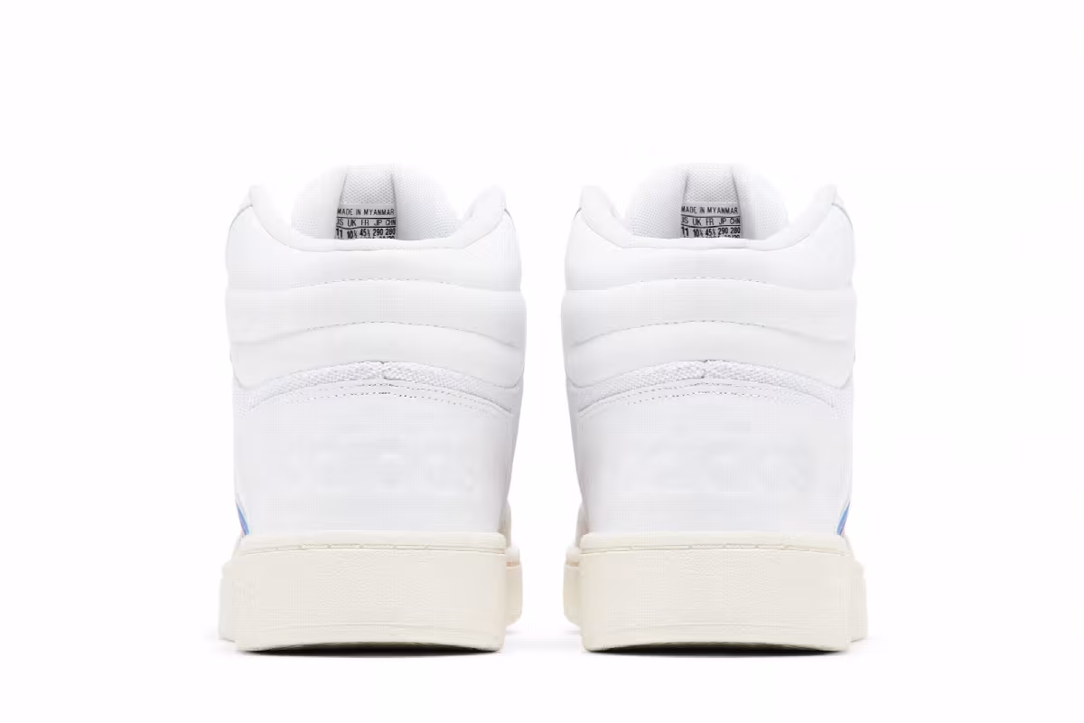 adidas Hoops 2.0 Mid White Royal Scarlet, view 7