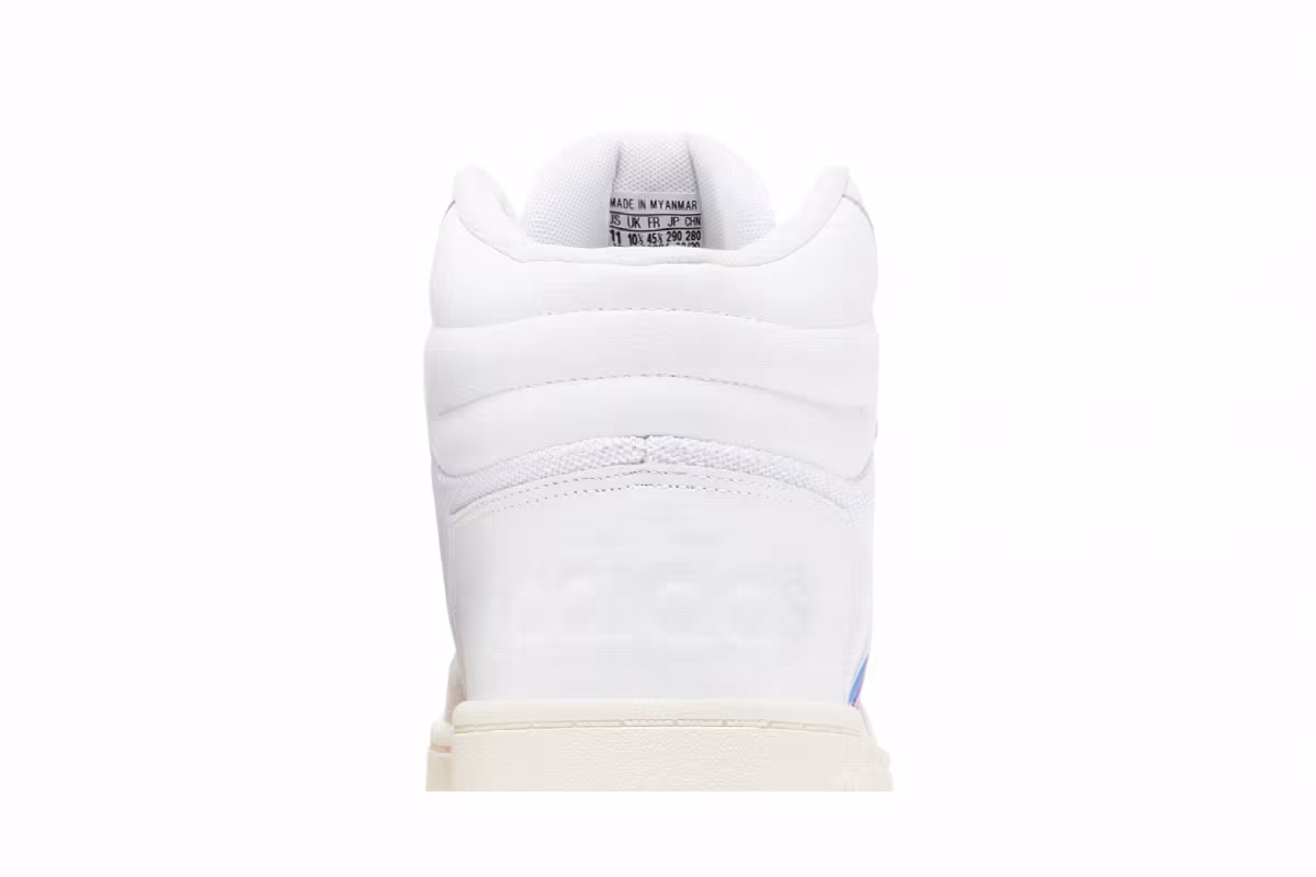 adidas Hoops 2.0 Mid White Royal Scarlet, view 8