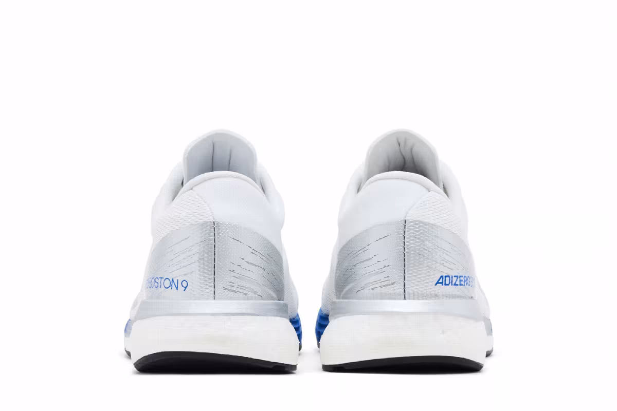adidas Adizero Boston 9 Silver Metallic Royal Blue, view 7
