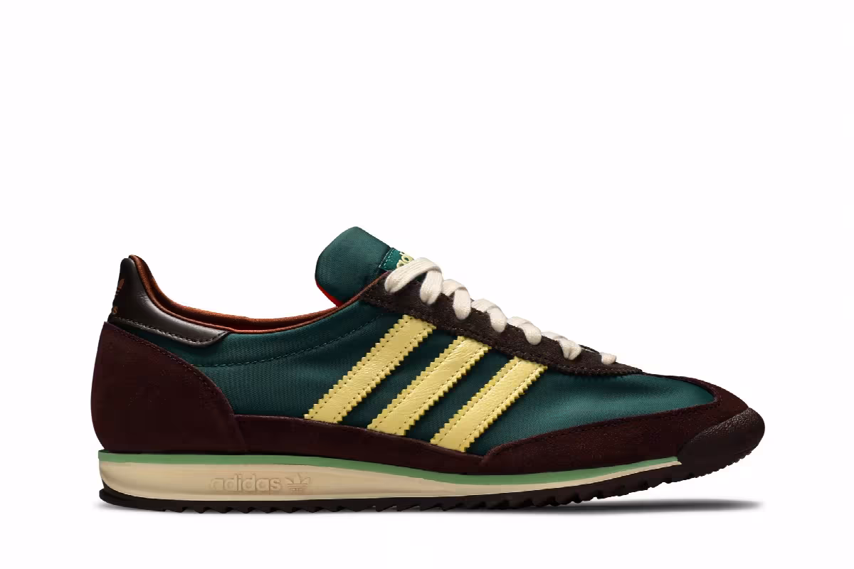Wales Bonner x adidas SL72 Hemp Maroon, view 2