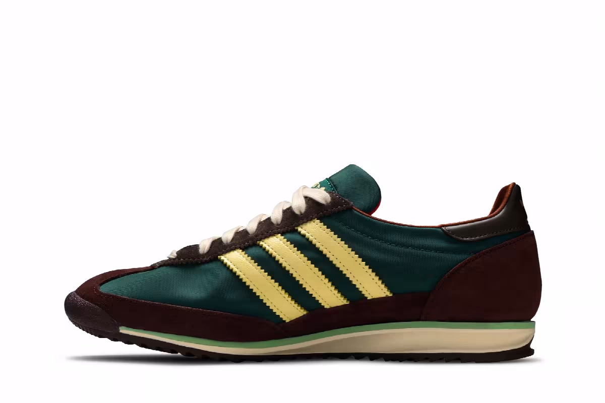 Wales Bonner x adidas SL72 Hemp Maroon, view 4