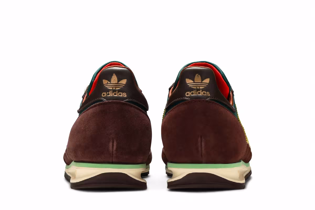 Wales Bonner x adidas SL72 Hemp Maroon, view 7