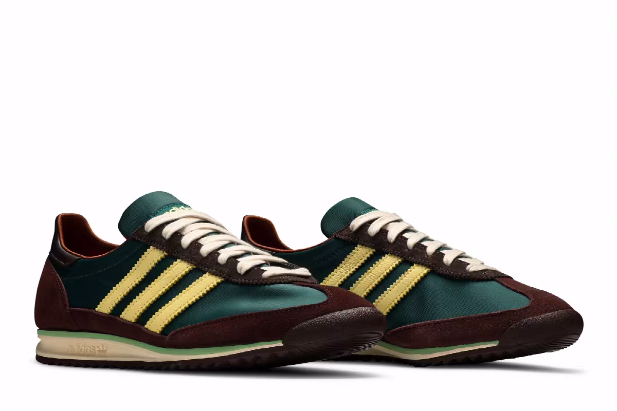 Wales Bonner x adidas SL72 Hemp Maroon, view 9