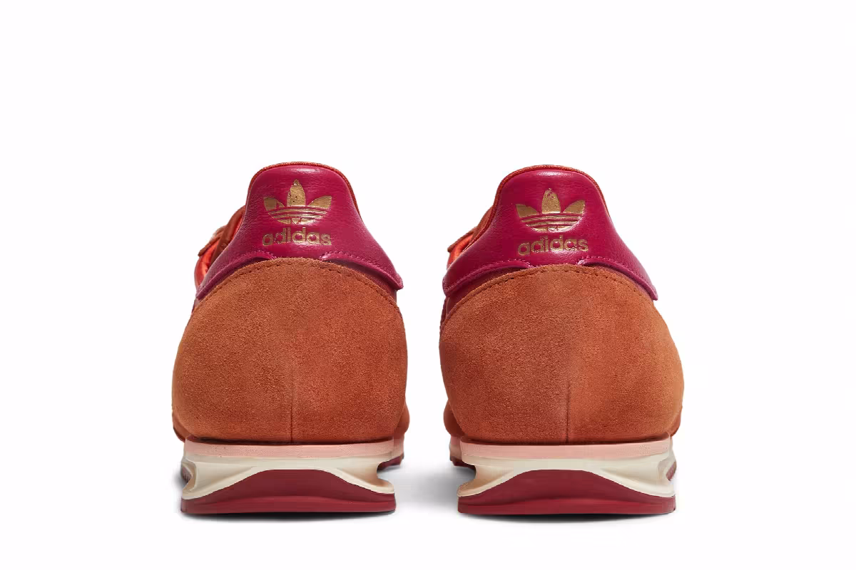 Wales Bonner x adidas SL72 Trace Pink Maroon, view 7