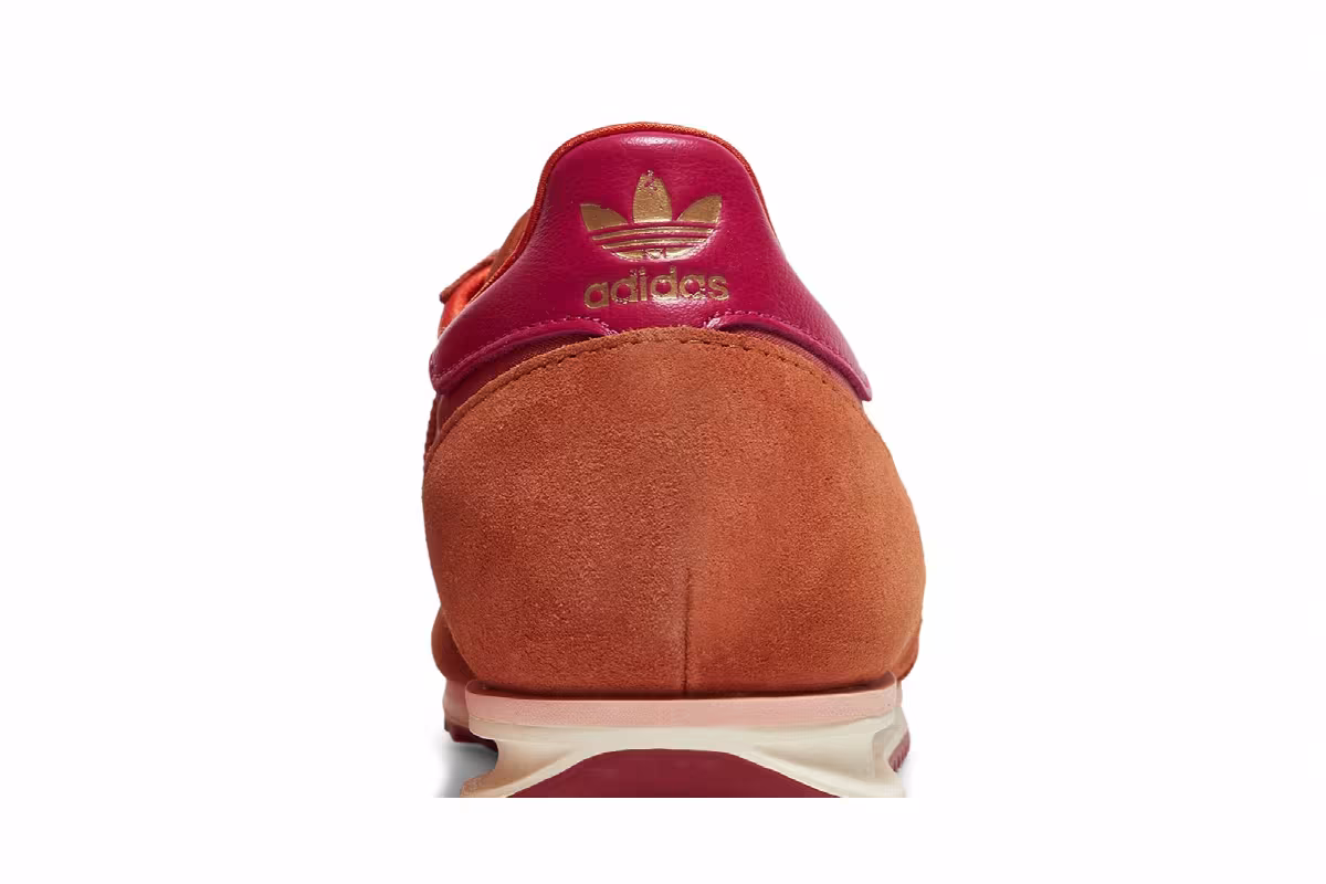 Wales Bonner x adidas SL72 Trace Pink Maroon, view 8