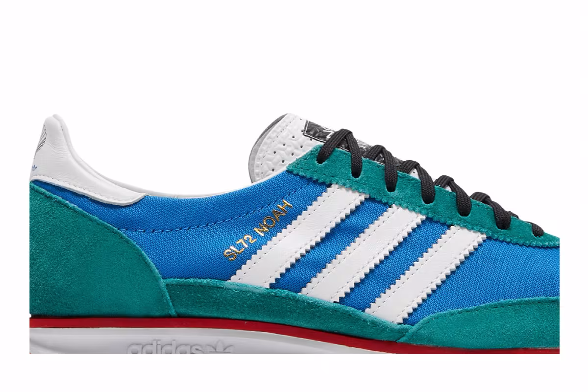 Noah x adidas SL72 Blue, view 3