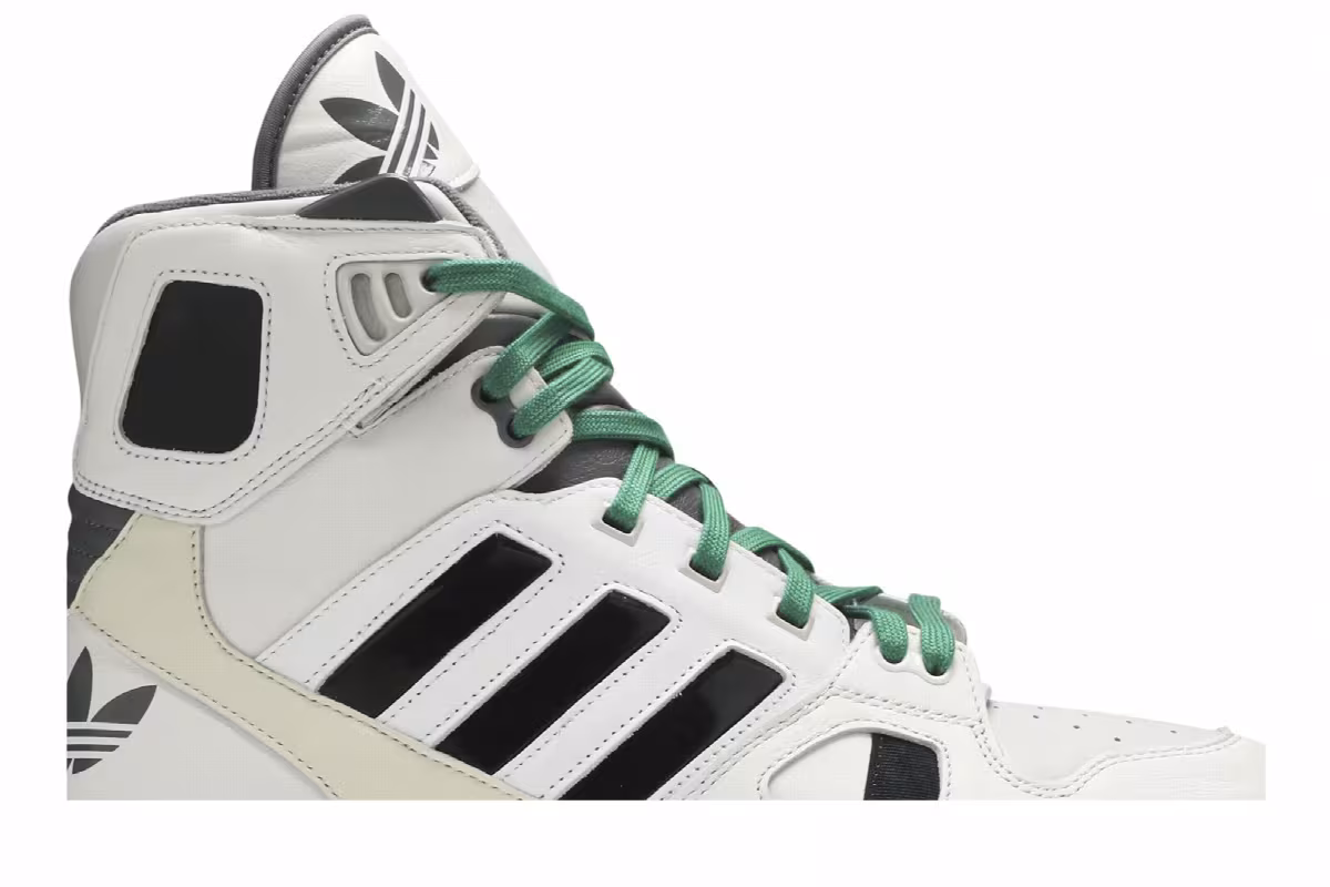 Kid Cudi x adidas Torsion Artillery High Crystal White Core Black, view 3