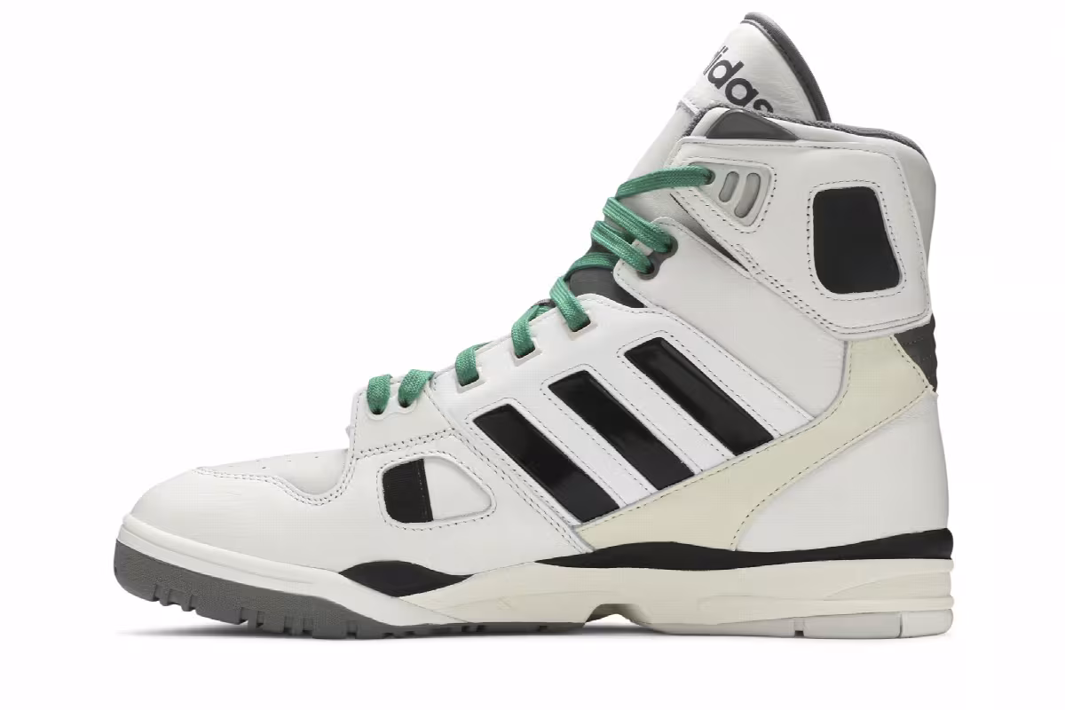 Kid Cudi x adidas Torsion Artillery High Crystal White Core Black, view 4