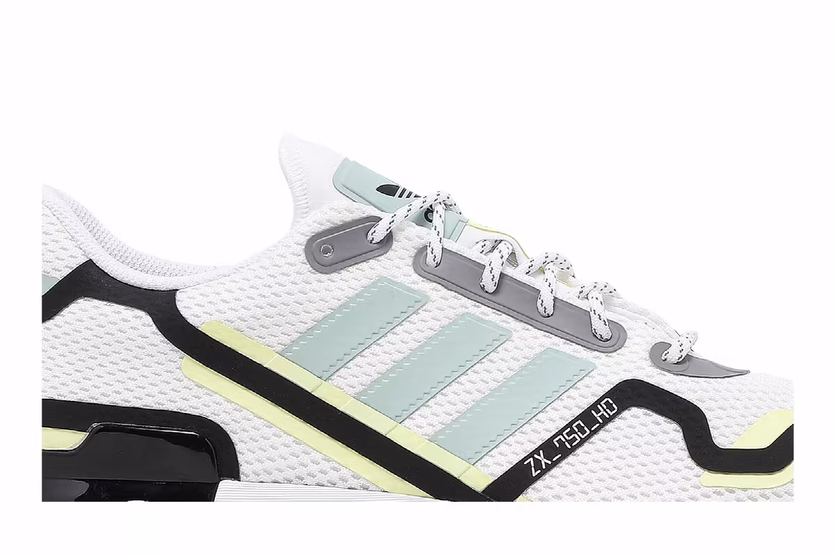 Adidas ZX 750 HD White Green Tint, view 3