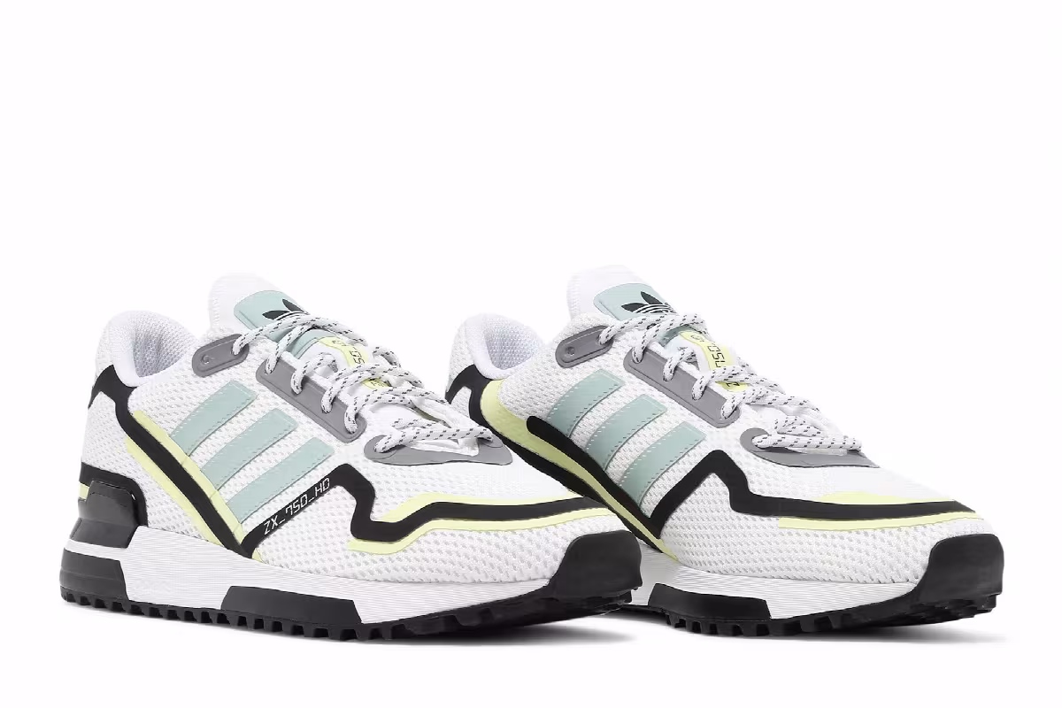 Adidas ZX 750 HD White Green Tint, view 9