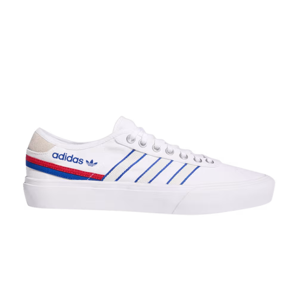 Adidas Delpala White Scarlet Blue