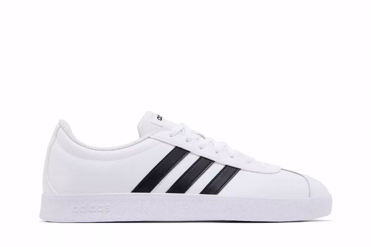 adidas VL Court 2.0 White Black, view 2