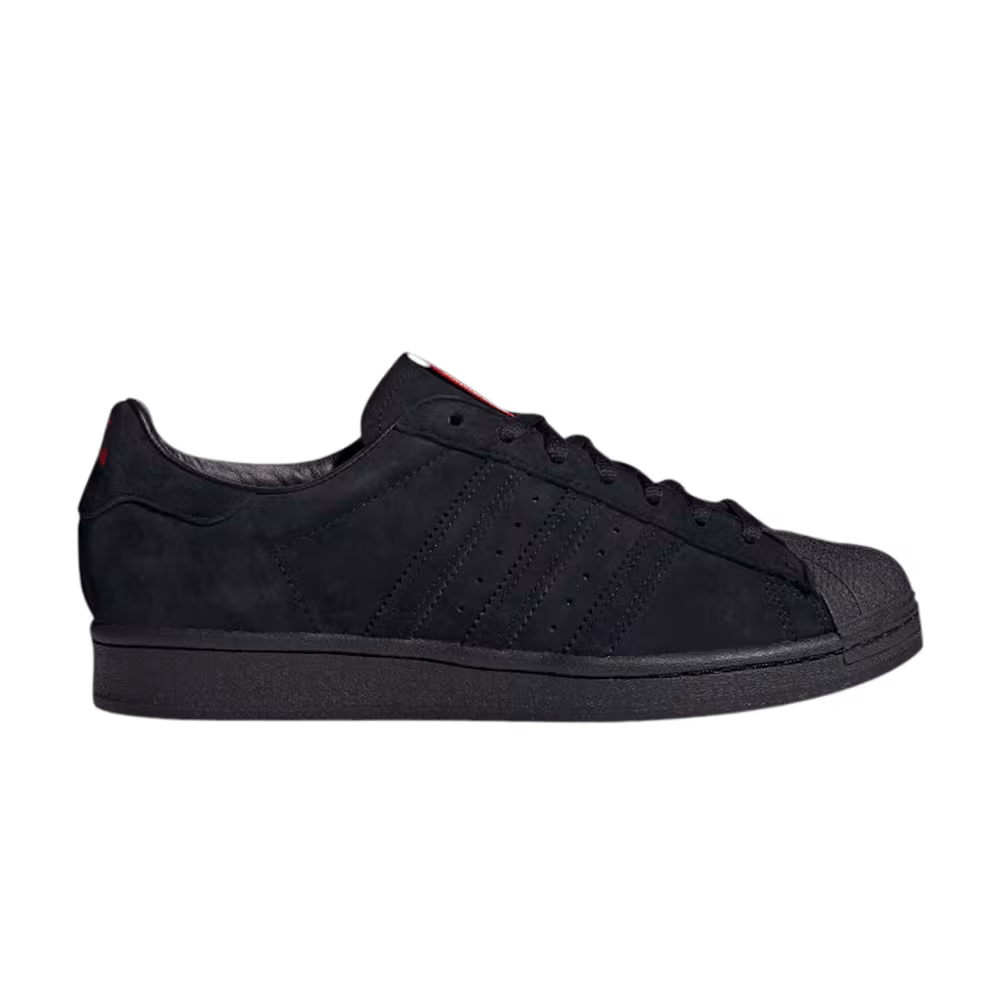Thrasher x adidas Superstar ADV Black Scarlet