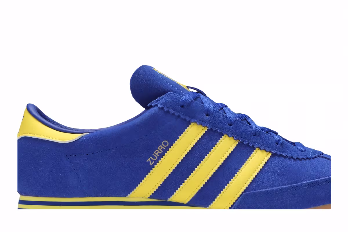 adidas Zurro SPZL Bold Blue Yellow, view 3