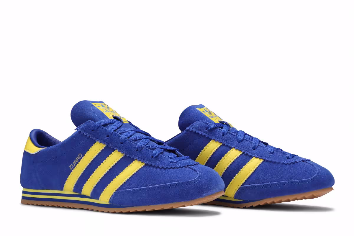 adidas Zurro SPZL Bold Blue Yellow, view 9
